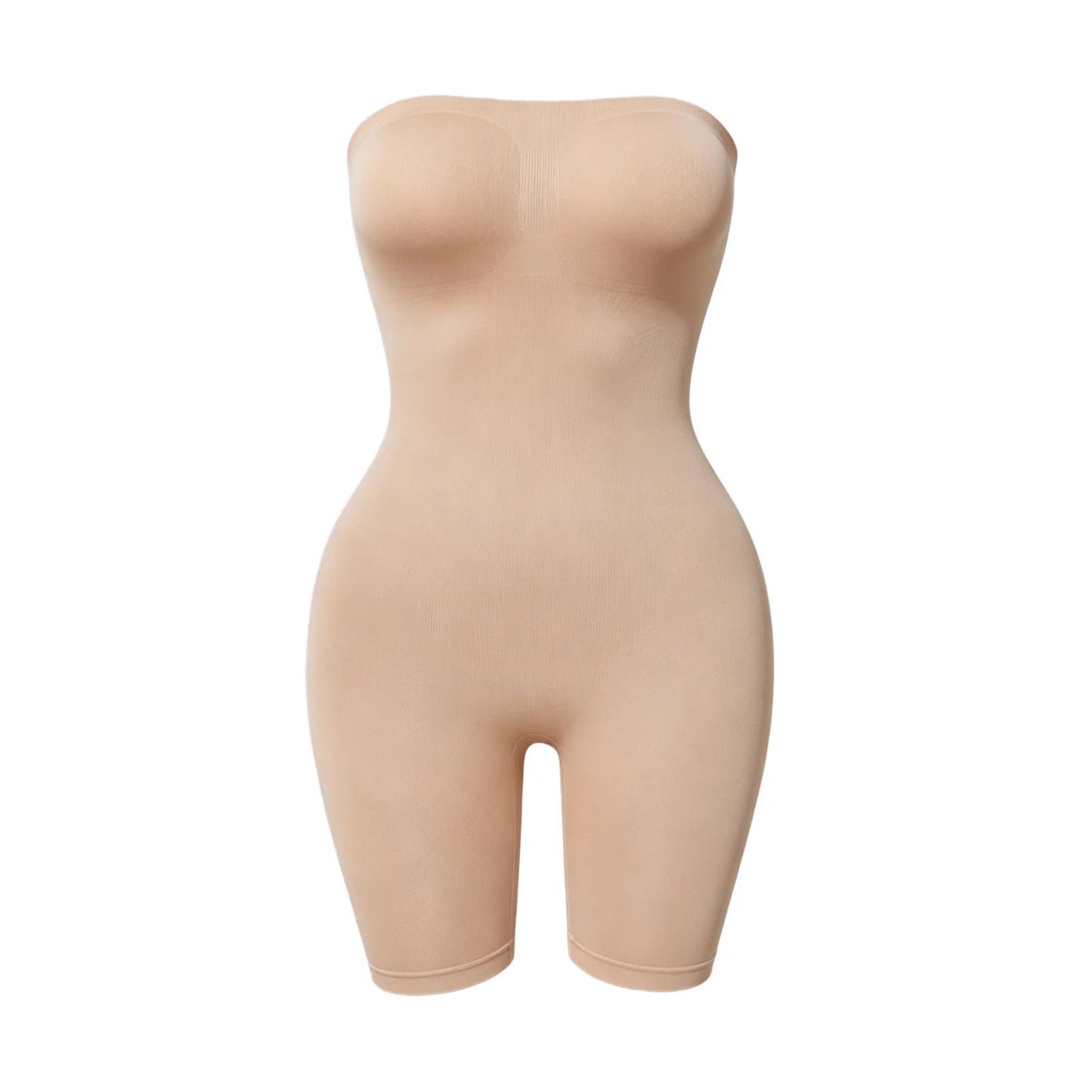 Women's Strapless Shirred Jumpsuit — Soft Breathable Summer Romper
