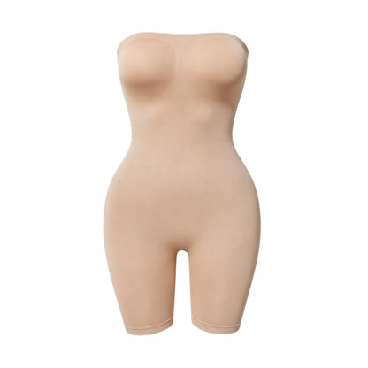 Women's Strapless Shirred Jumpsuit — Soft Breathable Summer Romper