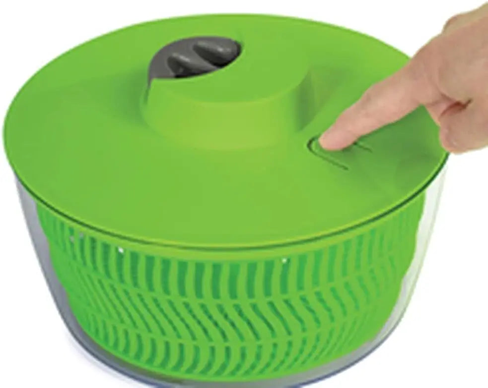4L Rope-Pull Salad Spinner and Vegetable Dryer with Stop Function