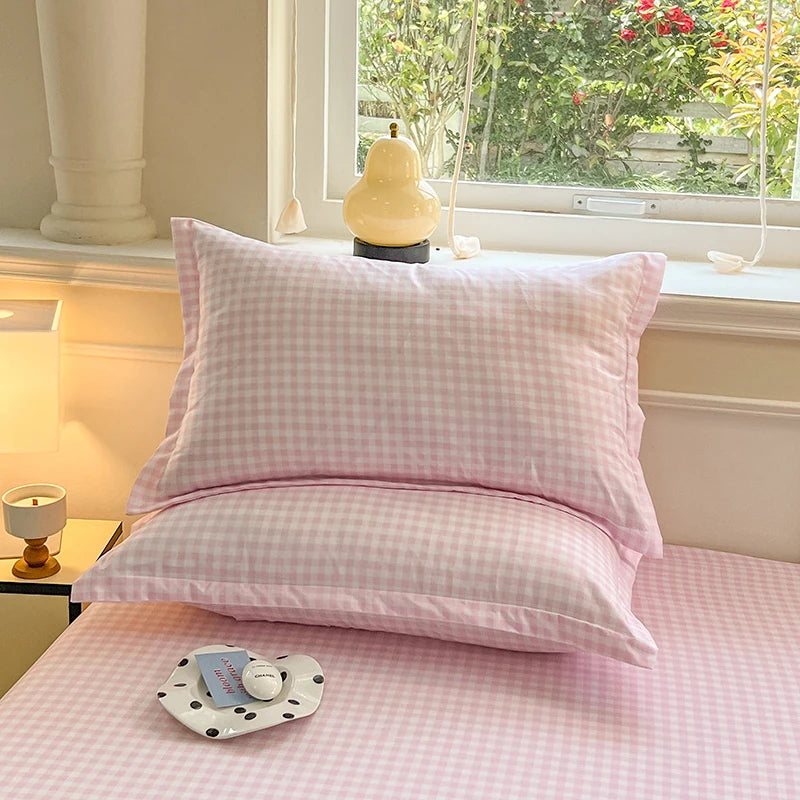 Plaid Envelope Pillowcase Set, 2-Piece, 48x74cm