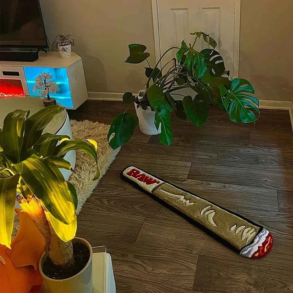 VIKAMA Creative Carpet Smoking And Cigar Mat Comfortable And Warm Living Room Carpet Bedroom Side Rug Home Decoration