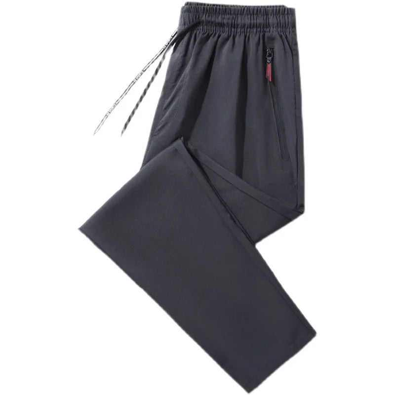 Men's Stretch Slim Fit Elastic Waist Jogger Pants — Korean Classic Casual Trousers