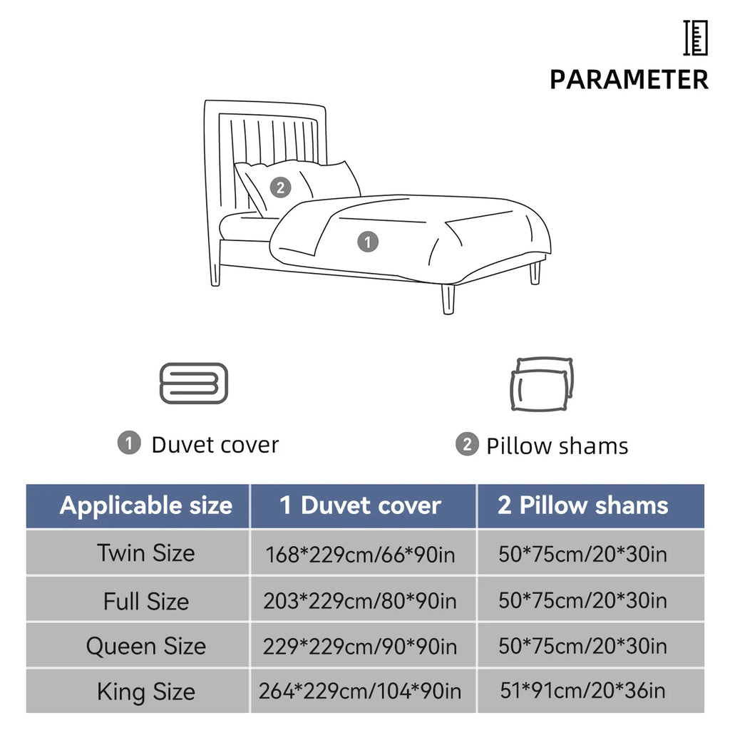 Tufted Leaf Duvet Cover Set, 3-Piece, Bohemian Cream