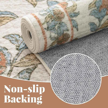 Pink Vintage Living Room Carpet Nordic Style Light Luxury Art Bedroom Rug Machine Washable Foldable Non-slip Coffee Table Mat 러그