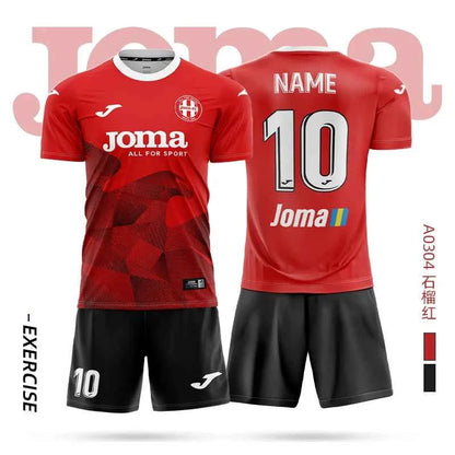 joma Homer soccer jersey short-sleeved shirt + shorts set 3DT T-shirt children's training uniform team match soccer jersey