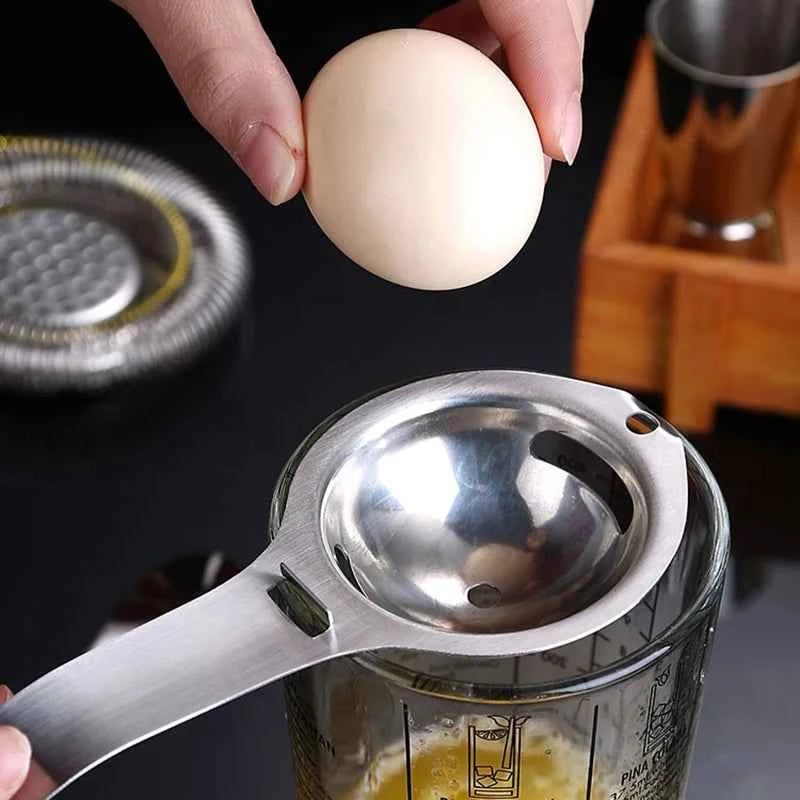 Egg Separator Egg Yolk White Filter 304 Stainless Steel Yolk Separator Egg Divider Sieve Baking Cooking Tools Kitchen Gadgets