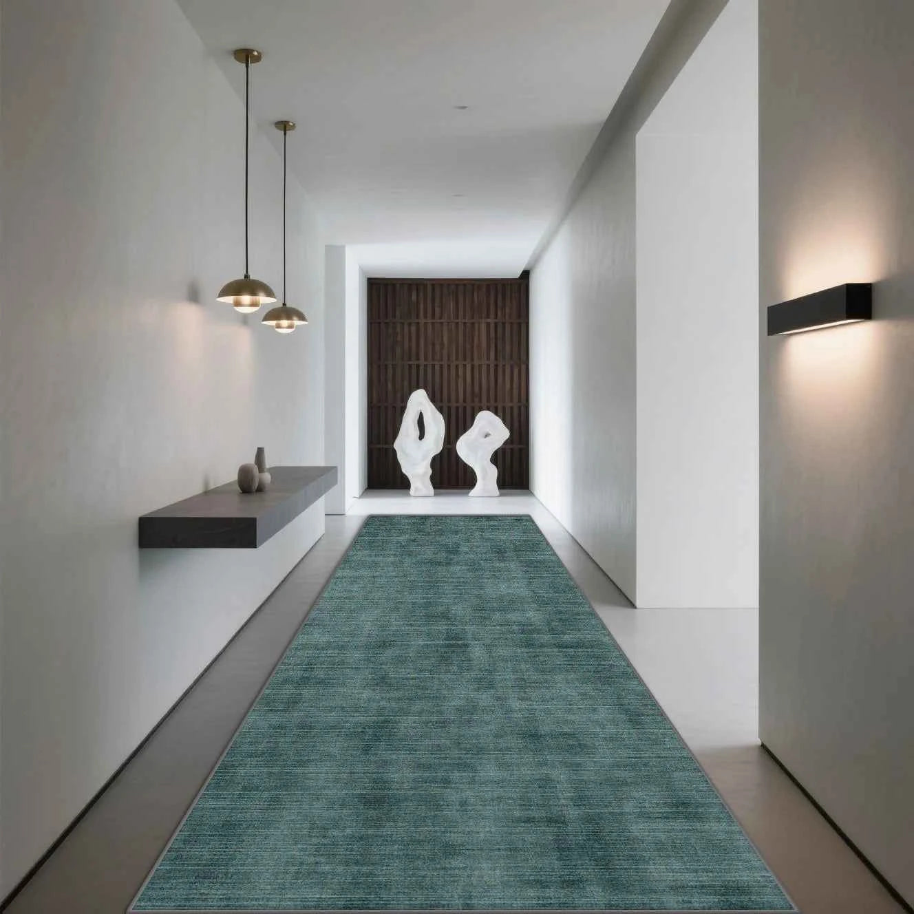 Grey Easy Clean Runner Carpets Light Luxury Floor Mat Room Doorway Hall Decor Long Corridor Carpet Home Living Room Hallway Rugs