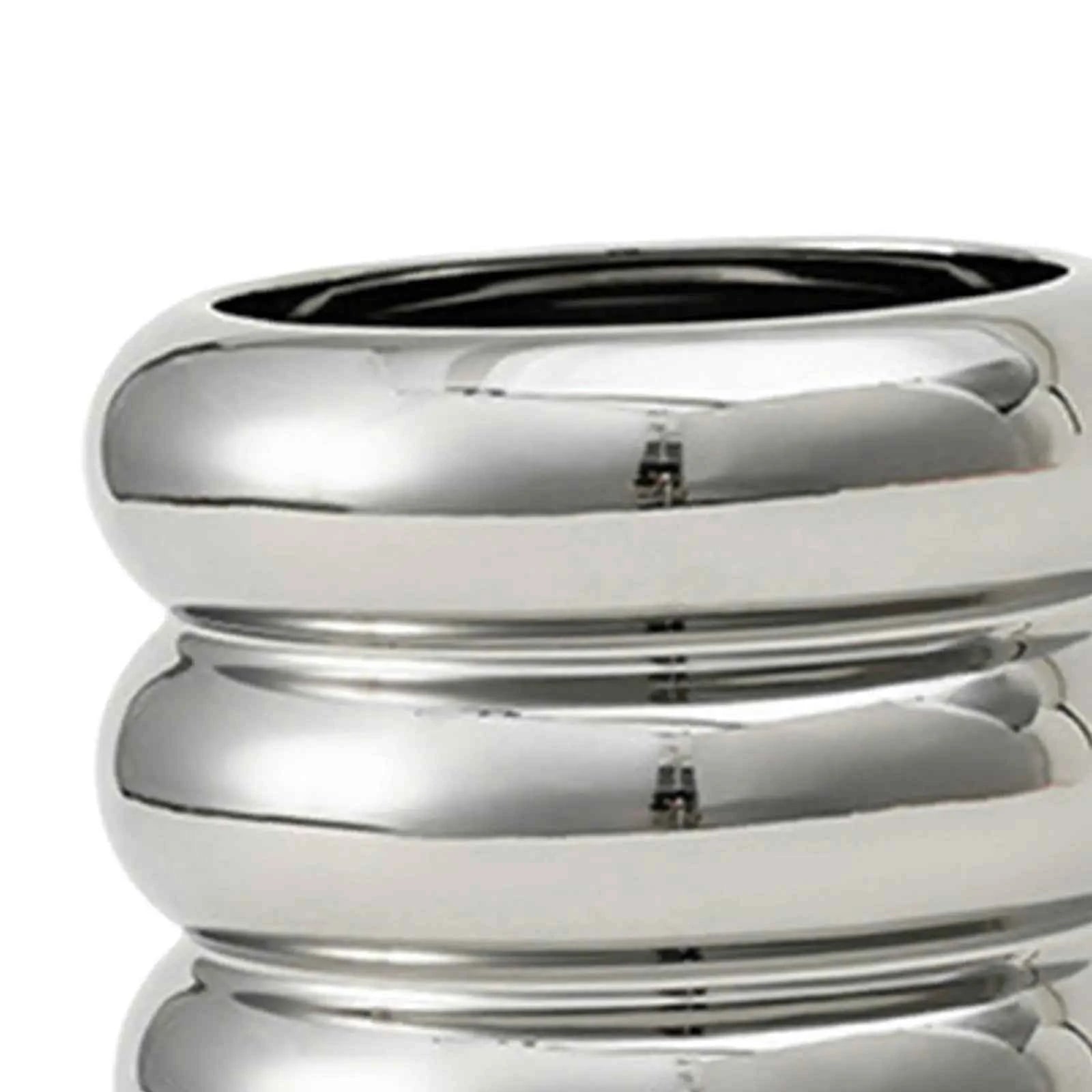 Ceramic Flower Vase Plants Holder Planter Decors Cosmetics Lipstick Bud Vase Flower Pot Makeup Brush Holder for Bathroom Dresser