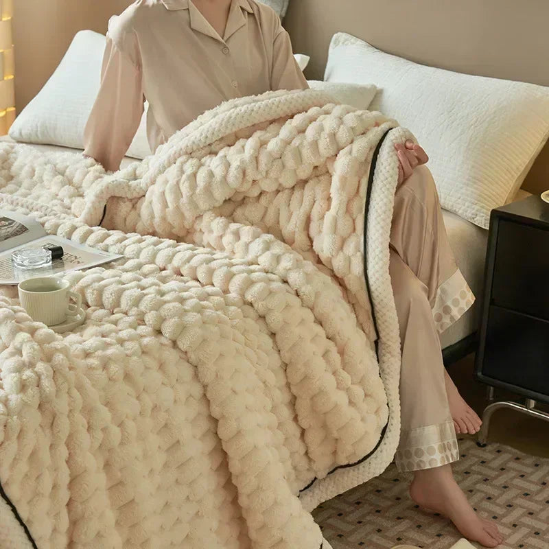 Turtle Velvet Autumn Winter Warm Sleeping Blanket Soft Comfortable Flannel Fleece Blankets for Bed Cozy Fluffy Warmth Blanket
