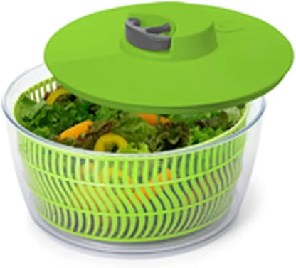 4L Rope-Pull Salad Spinner and Vegetable Dryer with Stop Function