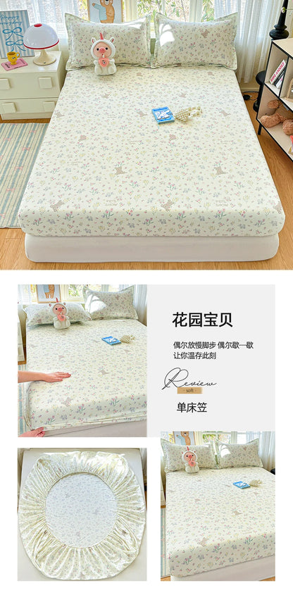 100% Cotton Cute Bear Print Bed Sheet, All Sizes