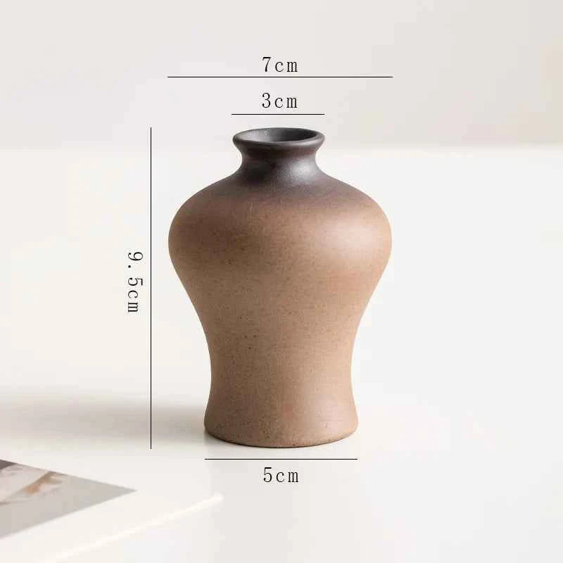 Creative Irregular Stone Shape Ceramic Vase Flowers Plant Potted Hydroponics Mini Vase Interior Aesthetics Home Decoration Gifts