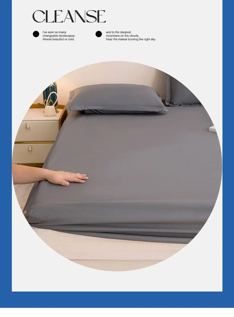 Waterproof Fitted Sheet with 360° Elastic Band