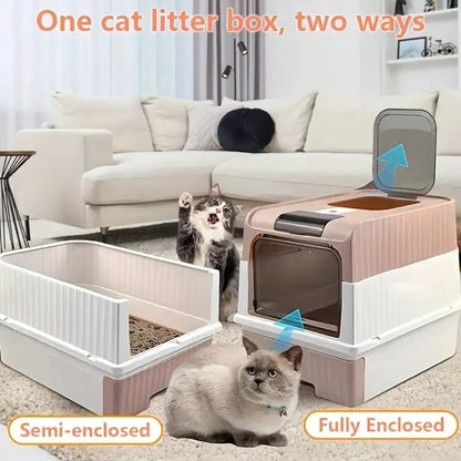 Enclosed Litter Tray with Sifting Scoop Kit