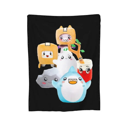 Rocky Lankybox Lanky Box Blankets Soft Warm Flannel Throw Blanket Cover for Bed Living room Picnic Travel Home Sofa