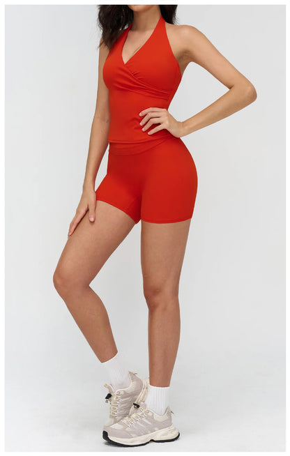 Women’s 2-Piece Yoga Tracksuit — High Waist Leggings & Sports Top