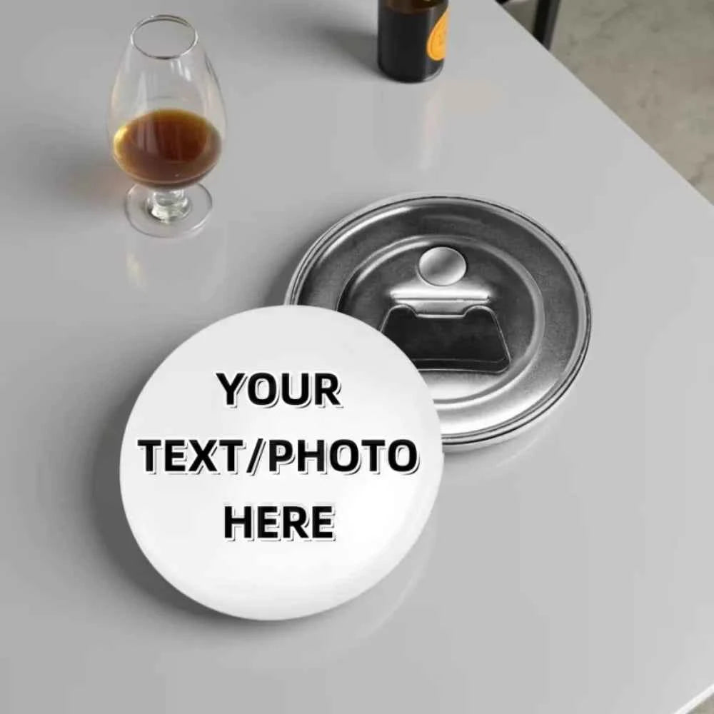 Customized Personalized Magnetic Tinplate Bottle Opener Text Picture Logo Printing Travel Portable Gift For Friends Wholesale