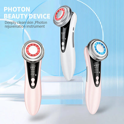 4-in-1 Facial Cleansing Brush with LED Light Therapy