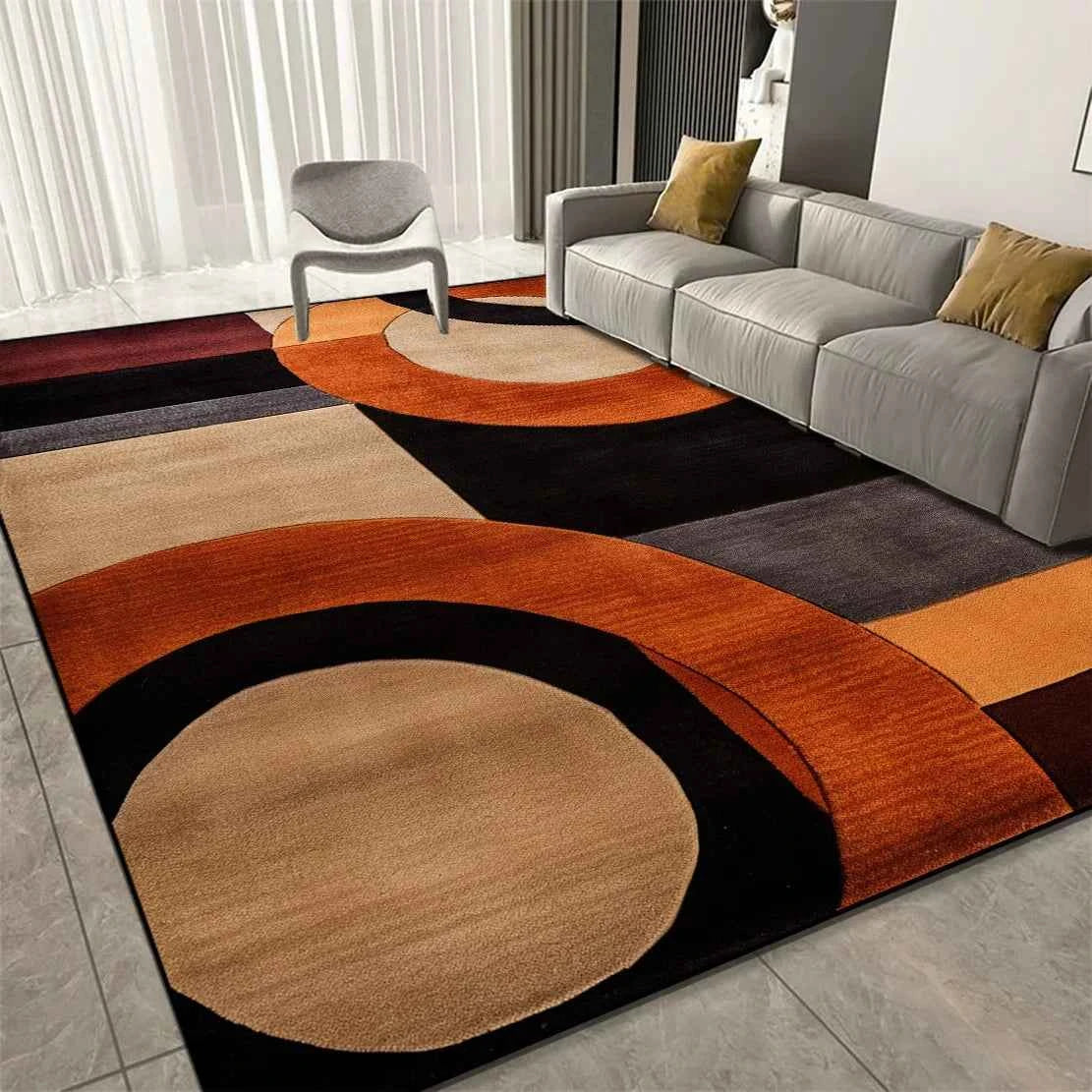 Luxury Geometric Carpets for Living Room Decoration Sofa Large Area Home Rugs for Bedroom Soft Non-slip Mat for Children Коврик
