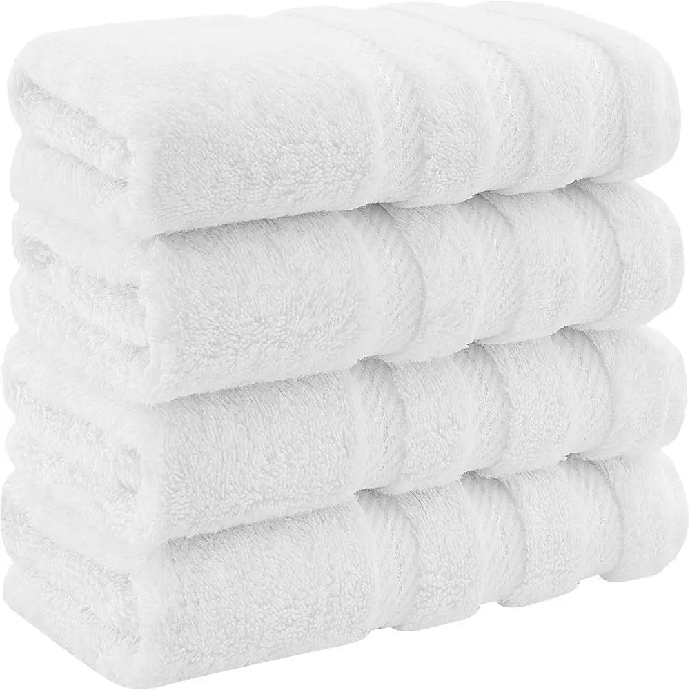 Luxury 4-Piece Cotton Hand Towel Set: Absorbent, Quick-Dry, Oeko-Tex