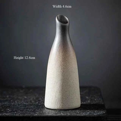 China Pottery Mini Small Flower Vases Traditional Chinese Retro Style Ceramic Vase Lliving Room Home Decoration T032