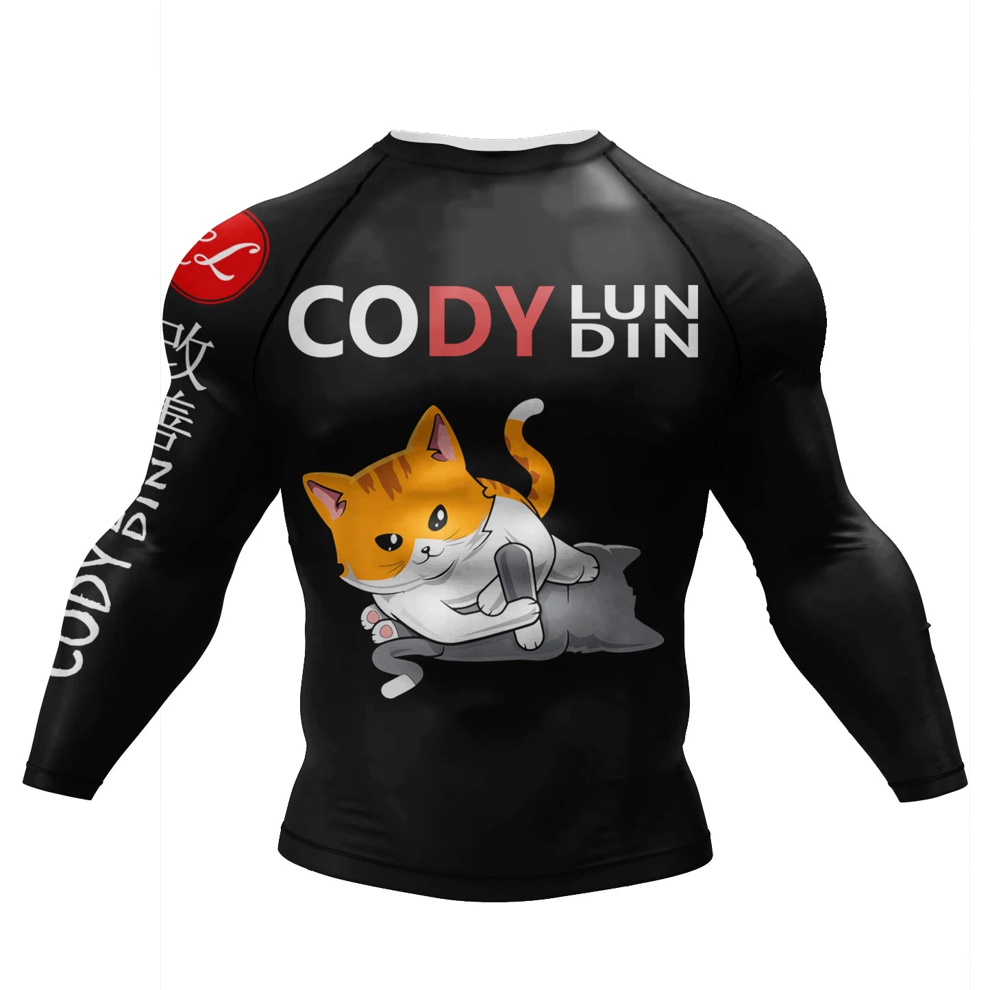 Cody Lundin Designer Men Cool Sports Shirts Jiu jitsu gi Rashguard Upf 50+ Cycling Running Tops Tattoo Compression Gym T-shirts
