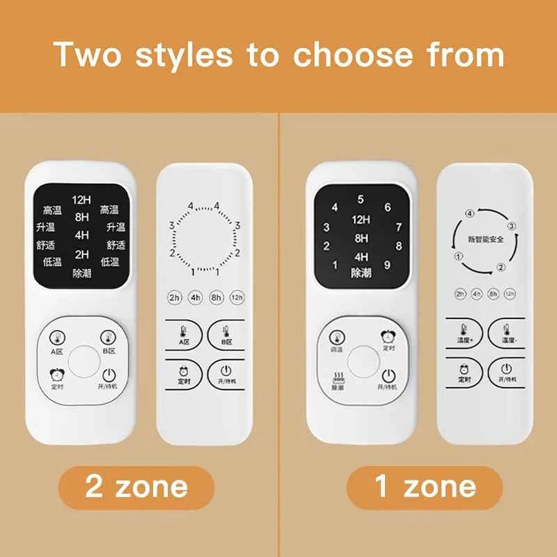 Smart Dual zone Electric blanket Wide 150cm/180cm/200cm Knitted Sofa Bed Cover Bedspreads Home for Hotel bed sheets Thin Blanket