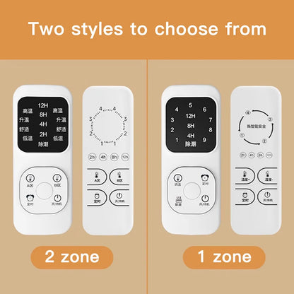 Dual Zone Smart Electric blanket Lightweight Thermal Blanket Knitted Bedspreads for Home Hotel Breathable Throw Blanket washable