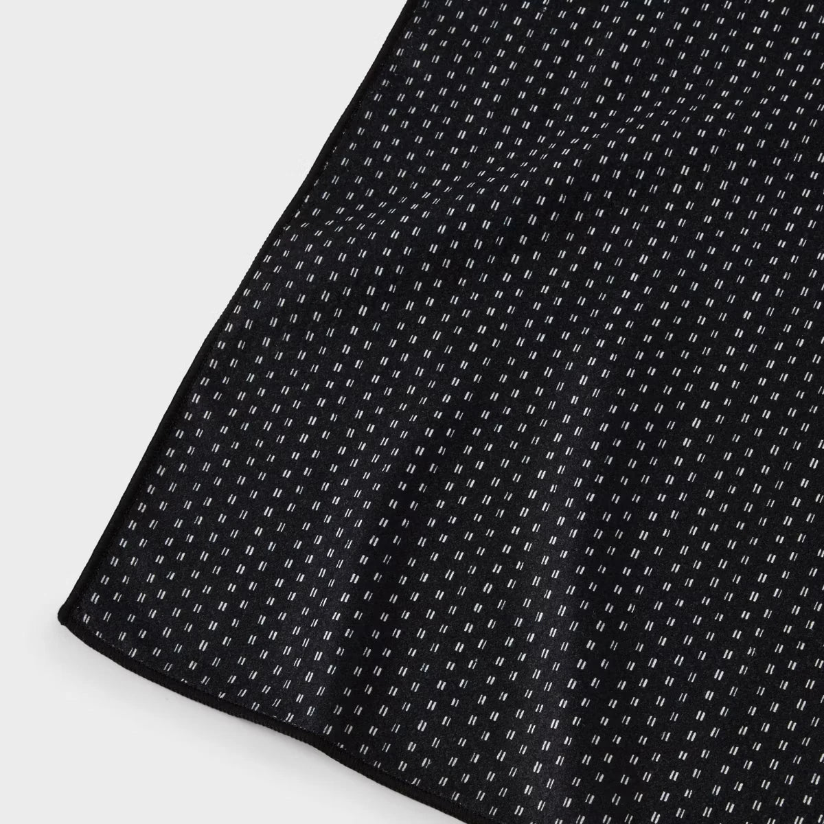 1PC Black Quick Dry Waffle Hand Towel Dotted Striped Design Absorbent - Kitchen Towel