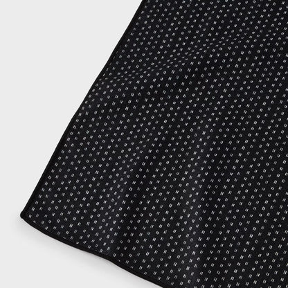 1PC Black Quick Dry Waffle Hand Towel Dotted Striped Design Absorbent - Kitchen Towel