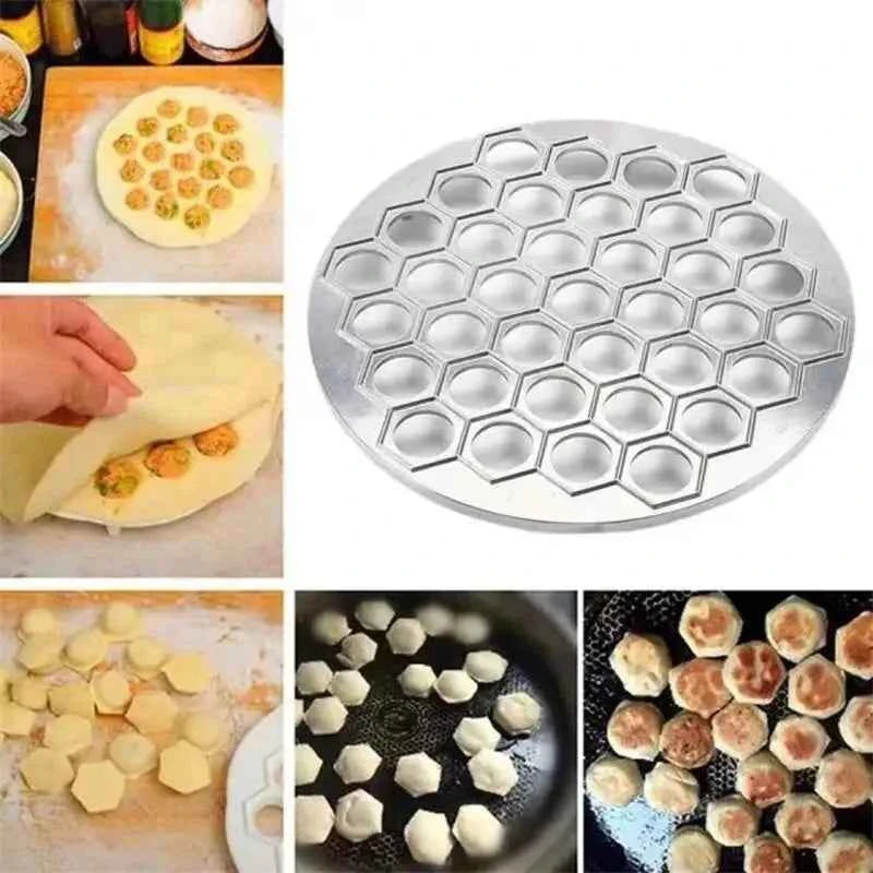 Ravioli Mold Dumpling Mould DIY Dumplings Maker Ravioli Maker Mould Alloy Aluminum Ravioli Stamp Cutter Mold Kitchen Accessories
