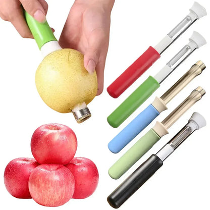 2-in-1 Telescopic Apple Peeler and Corer, Stainless Steel