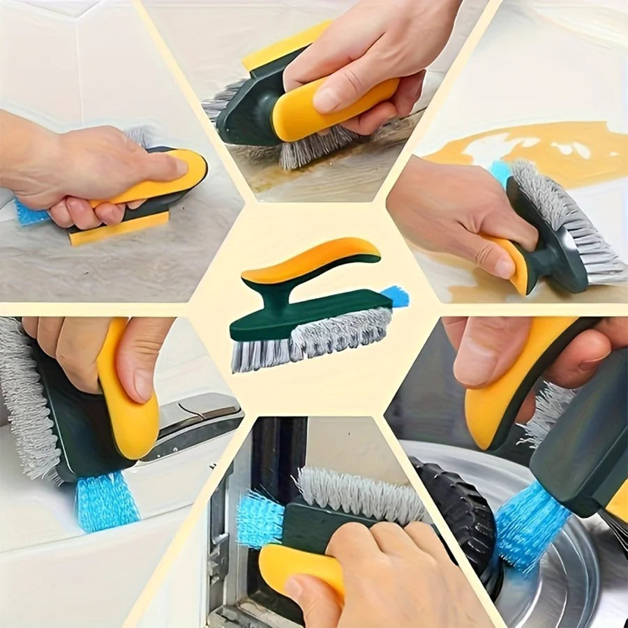 2-in-1 Handheld Cleaning Brush, No Dead Spot Design