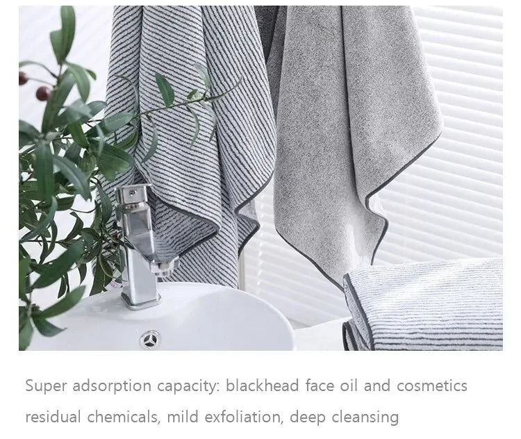 Thickened Bath Towels for The Body Microfiber Towel for Gym Shower Robe for Spa Beath Home