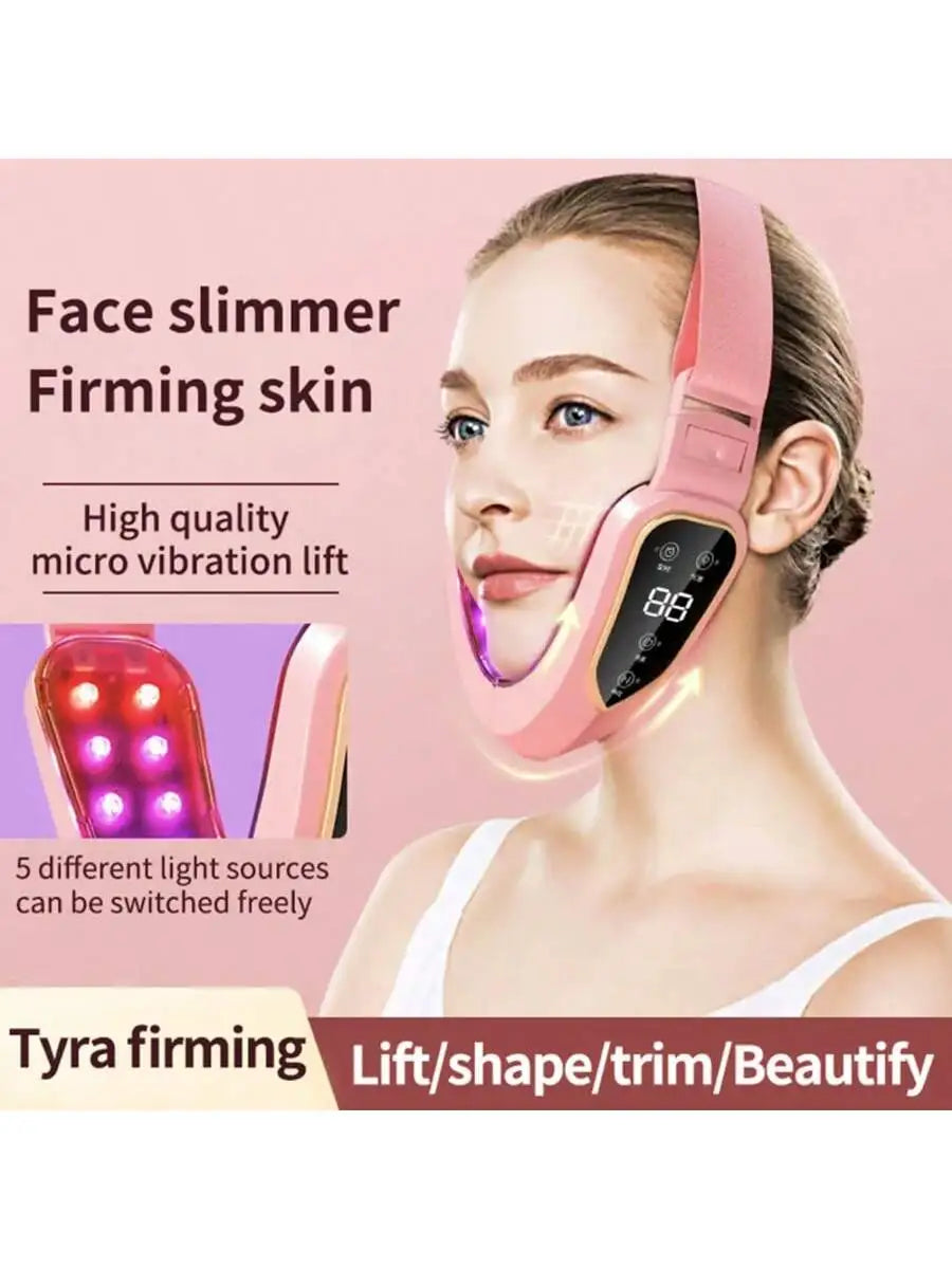 5-Mode Face Massager | V-Shape Lifting & Heating