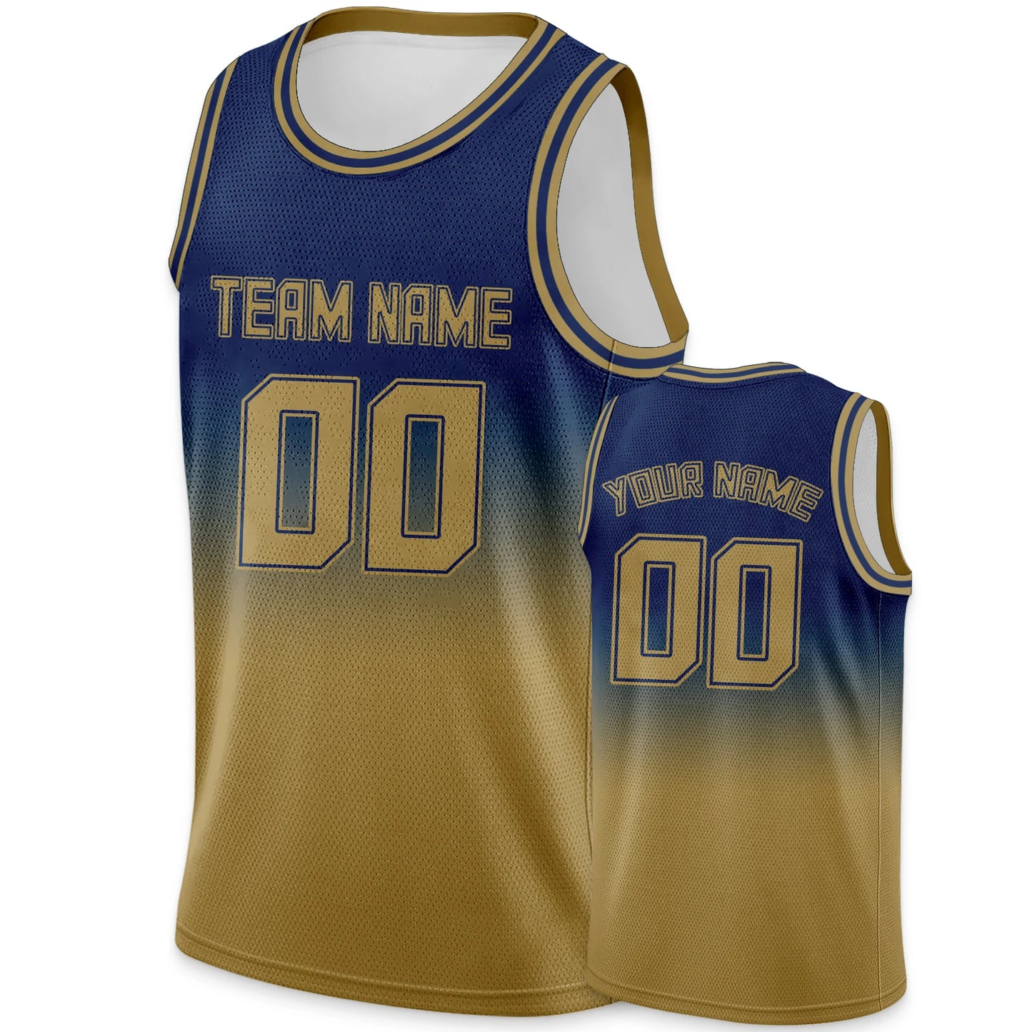 Custom Basketball Jersey Blue Gradient Personalized Printed Name Number Logo Team Shirt for Men Women Youth Kids Fans Gift