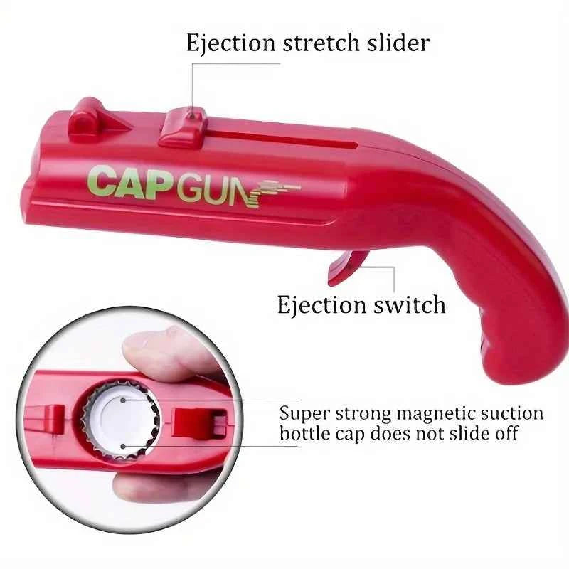 1pc Funny Cap Gun Bottle Opener, Perfect for Home Bars, Parties & Wedding Gifts, Cap Gun For Men, Beer Bottle Opener