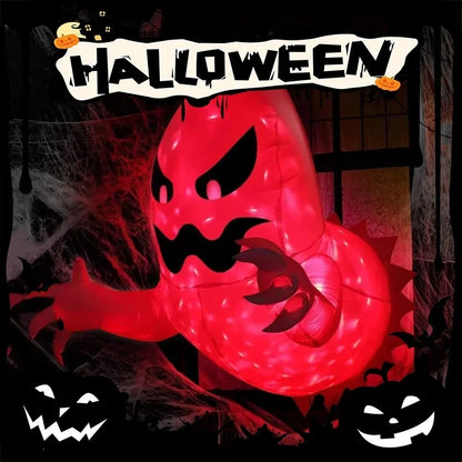 1Pc 1.4m Halloween Ghost Scary Inflatable Giant Blow Up Foldable Phantom Unique Coming Party Outside Yard Garden Lawn Decor Prop