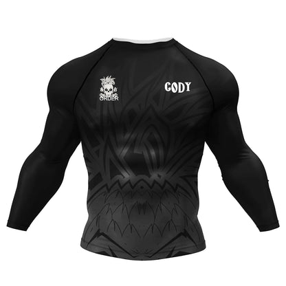 Cody Lundin Designer Men Cool Sports Shirts Jiu jitsu gi Rashguard Upf 50+ Cycling Running Tops Tattoo Compression Gym T-shirts
