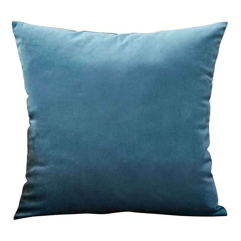 Velvet Cushion Cover Blue Home Decor Items Creative Decorative Pillows for Sofa Bed Living Room Personalized Gifts 40*40cm