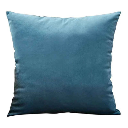 Velvet Cushion Cover Blue Home Decor Items Creative Decorative Pillows for Sofa Bed Living Room Personalized Gifts 40*40cm