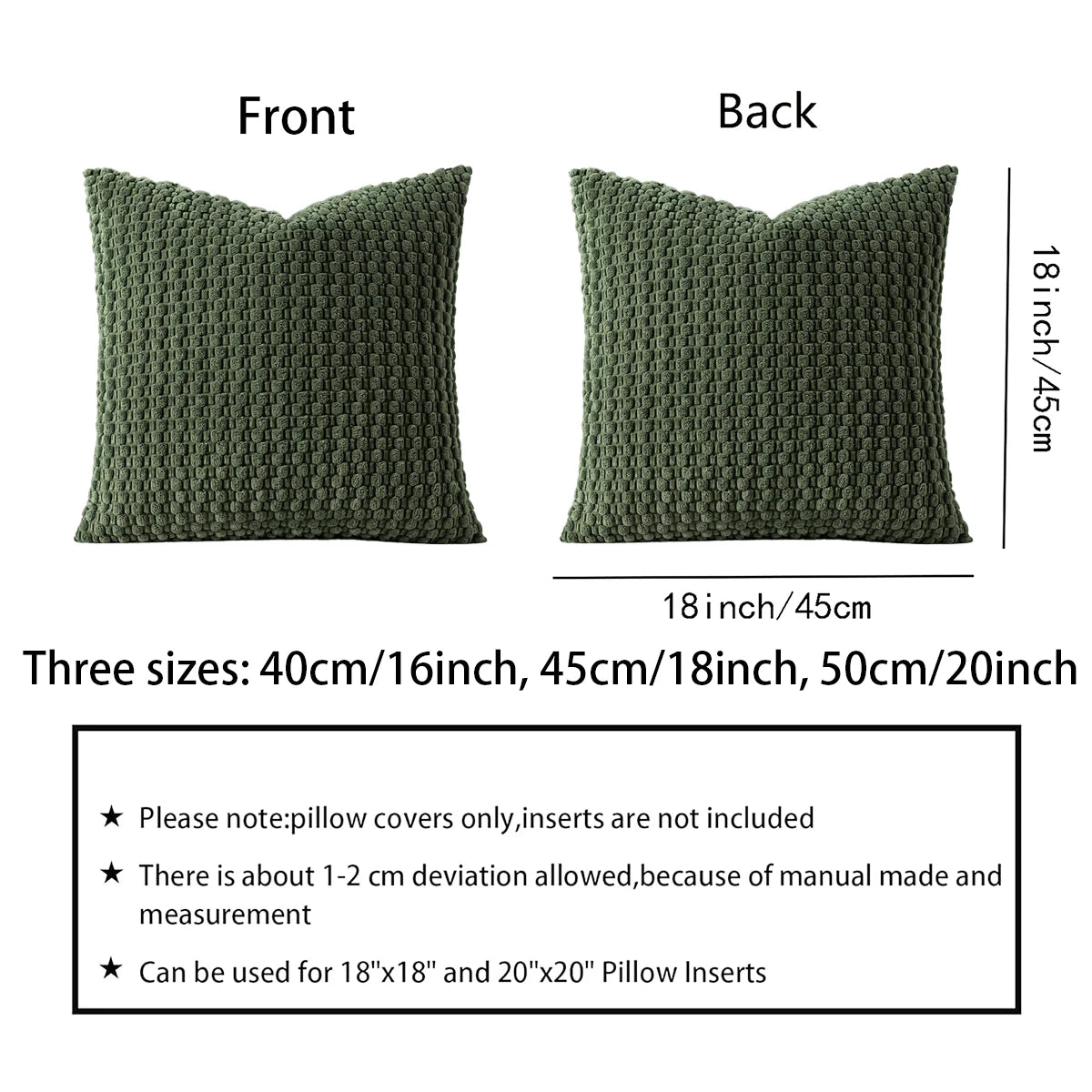 Boho Striped Corduroy Cushion Cover, Dark Blue