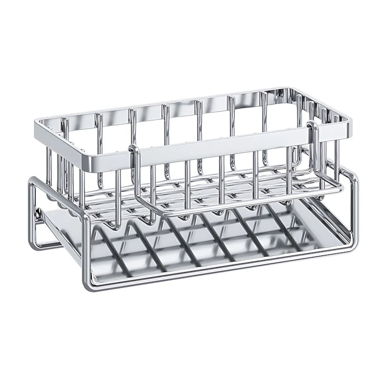 Large Capacity Stainless Steel Sink Drying Rack, Rust-Resistant and Nail-Free