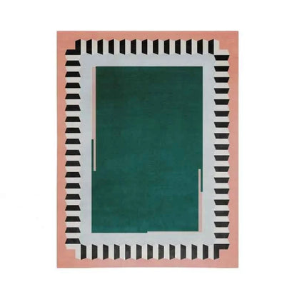 American Retro Carpets for Living Room Thicken Washable Floor Mat Home Plush Lounge Rug Irregular Bedroom Decor Anti-slip Carpet