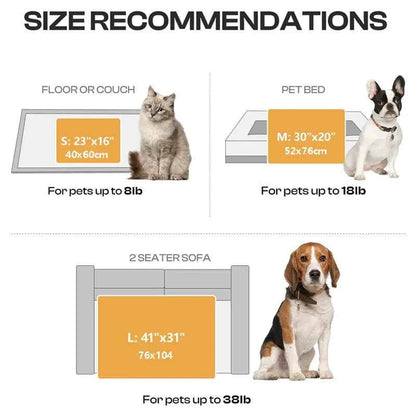 2PCS Soft Fluffy High Quality Pet Blanket Cute Cartoon Pattern Paw Print Dog  Pet Mat Warm and Comfortable Blanket for Cat Dogs