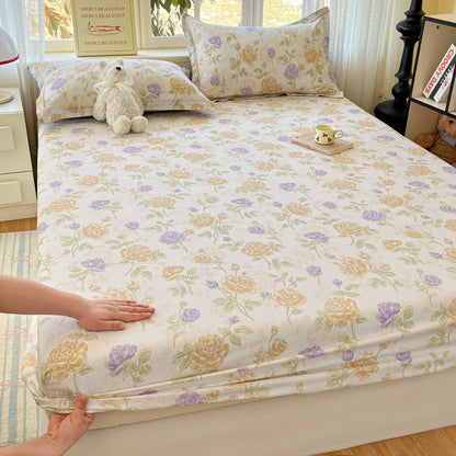 100% Cotton Cute Bear Print Bed Sheet, All Sizes