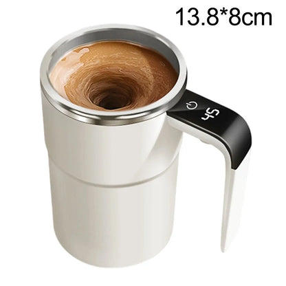 Magnetic Self-Stirring Mug – Portable Mixing Cup for Travel & Car Cup Holders