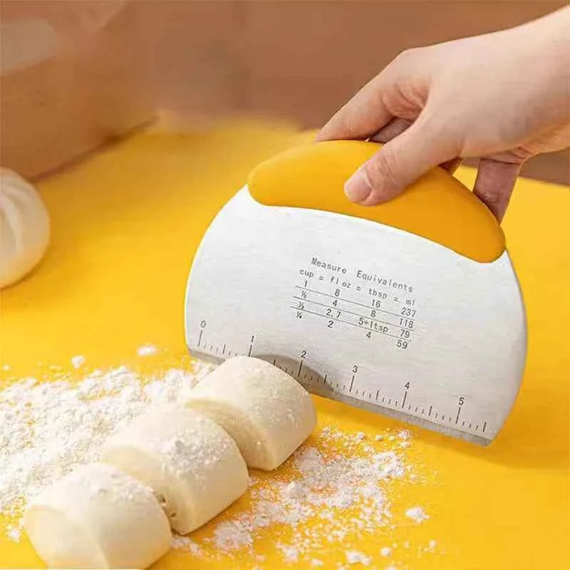 Flour Cutter Stainless steel Bake Scraper Cream Cake Dough Knife Scraper Household Kitchen Baking Tool Large Cutting Knife