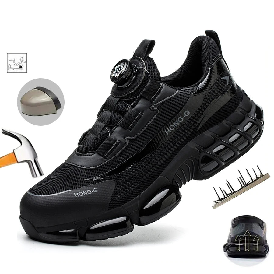 Men’s Safety Work Shoes — Steel Toe, Puncture-Proof & Anti-Smash