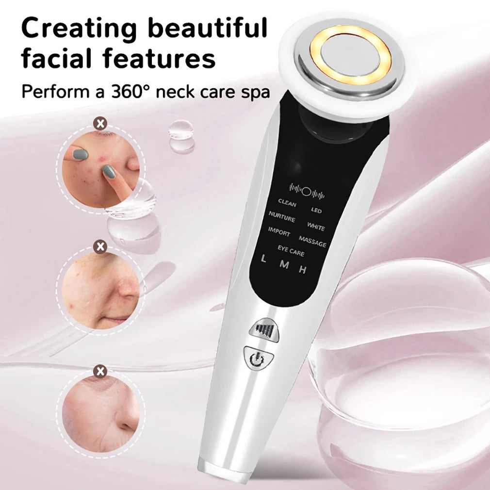 Electric Face Lift Massager, 7 Modes, Wireless